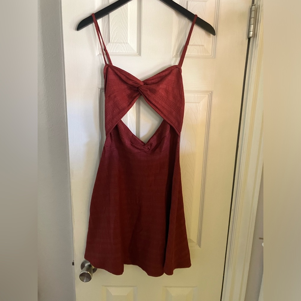 Anthropologie Women' Twist Cutout Mini Dress